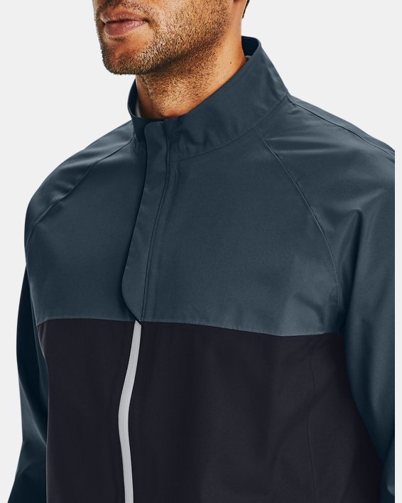 Men's UA Golf Rain Jacket, Black, pdpMainDesktop image number 3